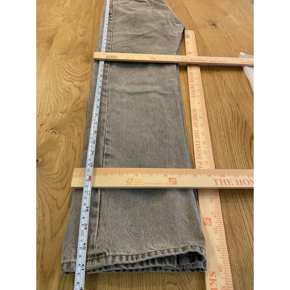 Levi 501 Original Fit Gray Wash Men's 32 Straight Leg Denim Button Fly Distress* - Picture 12 of 16